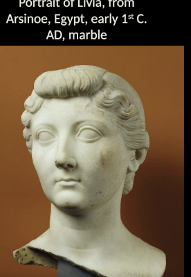<p>Portrait of Livia- Augustus’ wife </p>