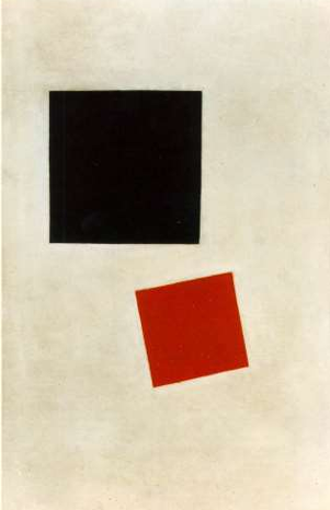 <p>Crni kvadrat i crveni kvadrat</p>