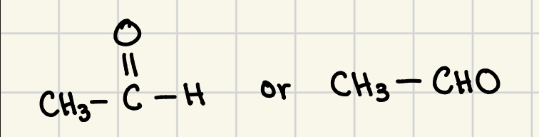 <p>trivial name for ethanal aldehyde</p>