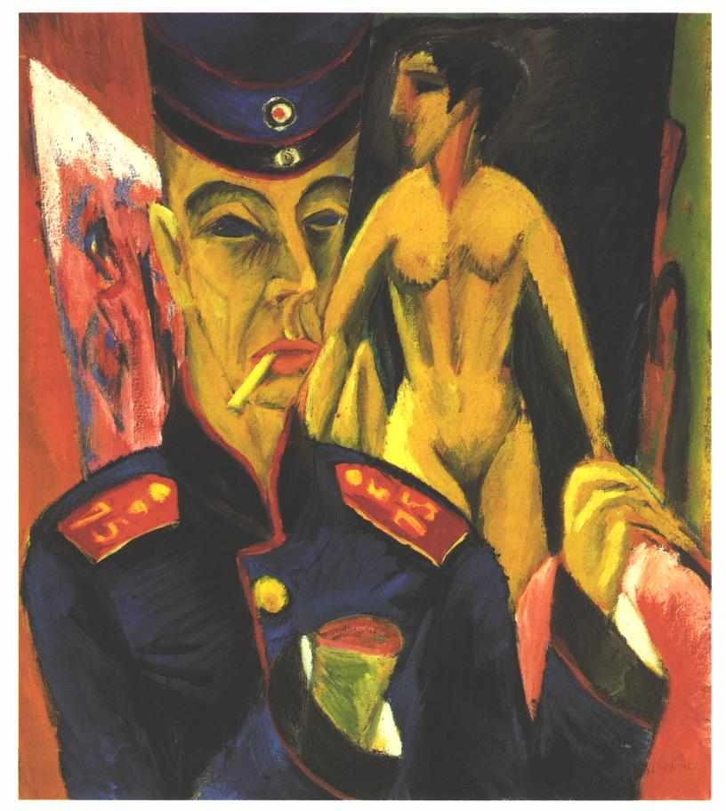 Ernst Kirchner Self Portrait as a Soldier