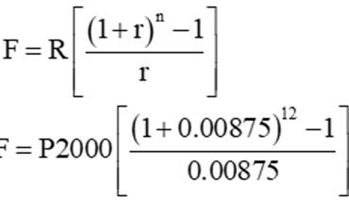 <p>formula to calculate the present value of an annuity paid at the beginning of each term.</p>