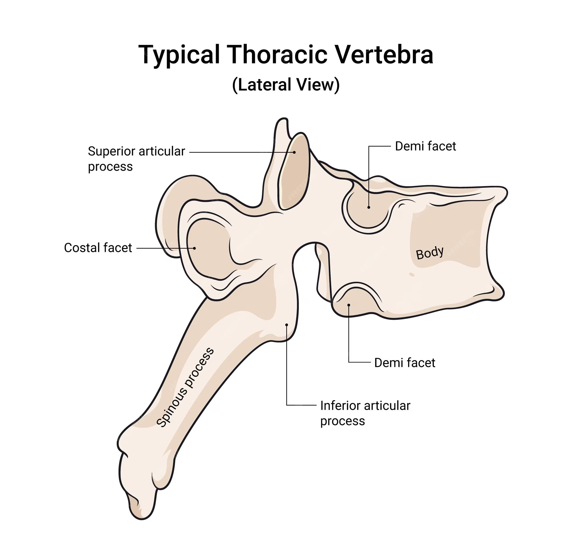<p>looks like a crow overall; body is fairly big but smaller than the lumbar vertebrae</p>