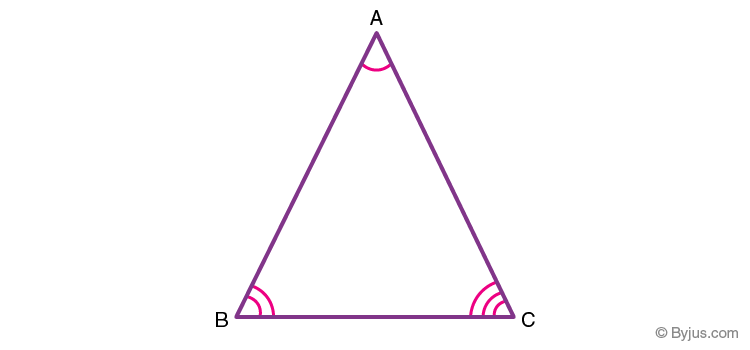 <p>Interior angles of a triangle</p>