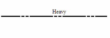<p>Heavy lines used to denote an area to be sectioned. The only part of this line drawn are the extreme ends or portion of the line.</p>