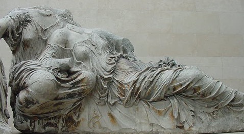 <p><span><span>Dione and reclining Aphrodite (438BCE - 432BCE), from the east pediment of the Parthenon</span></span></p>
