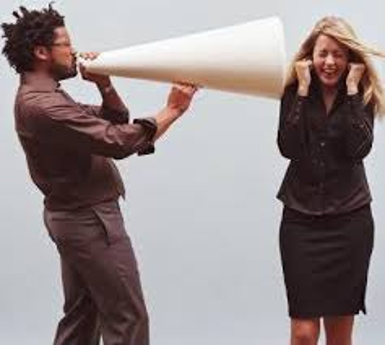 <p>Something or someone who is offensively/conspicuously loud</p>
