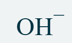 <p>OH<sup>-</sup></p>