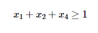 <p>this constraint is called a _ because it covers the requirement of having a fire station located in at least one member of the set of tracts </p>