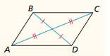 <p>If the diagonals of a quadrilateral bisect each other, then the quadrilateral is a parallelogram.</p>