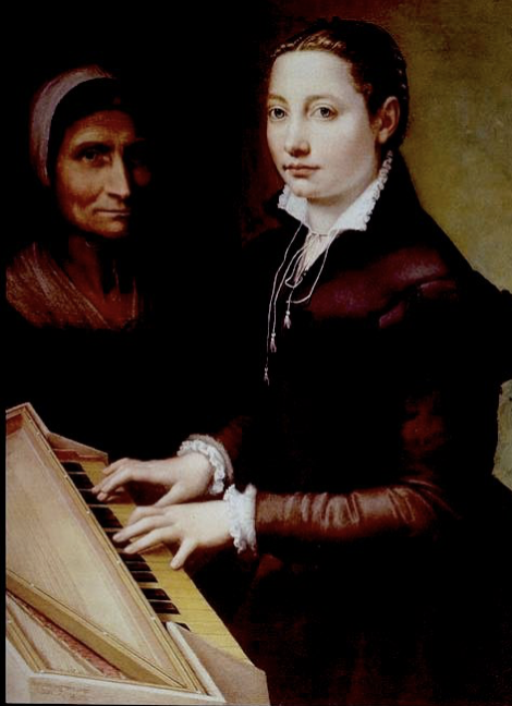 Self-Portrait Playing the Virginals with Maid-servant 