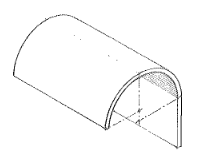 <p>A vault springing from an abutment <span style="color: red">higher at one side </span>than at the other.</p>