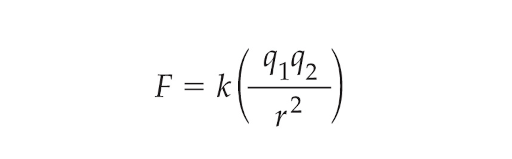 <ul><li><p>Used to determine attraction between two ions </p></li><li><p>If formula results in negative number the reaction will happen spontaneously </p></li><li><p>r = size of the atom, found by looking at how many electron shells it has </p></li><li><p>q1 = Charge of the first ion in the bond </p></li><li><p>q2 = Charge of the second ion in the bond </p></li></ul><p></p>