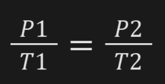 <p><span>Fixed gas at constant volume, pressure increases linearly with temperature.</span></p>