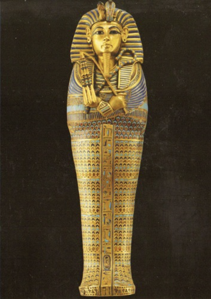 <p>Kingdom: New Kingdom</p><p>Location: Egypt</p><p>Dates: 1,975<sub>BCE</sub> - 1,640<sub>BCE</sub></p><p>Medium: <span>gold with inlay of enamel and semiprecious stones</span></p>