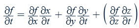 <p>∂f = ∂z for z = f(x,y)</p><p>∂f = ∂w for w = f(x,y,z)</p>