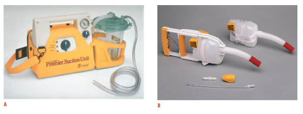 <p>May be oxygen-or air-powered, electrically powered. Mobile units requiring intake of ≥30 LPM and vacuum of ≥300 mmHg when clamped.</p>