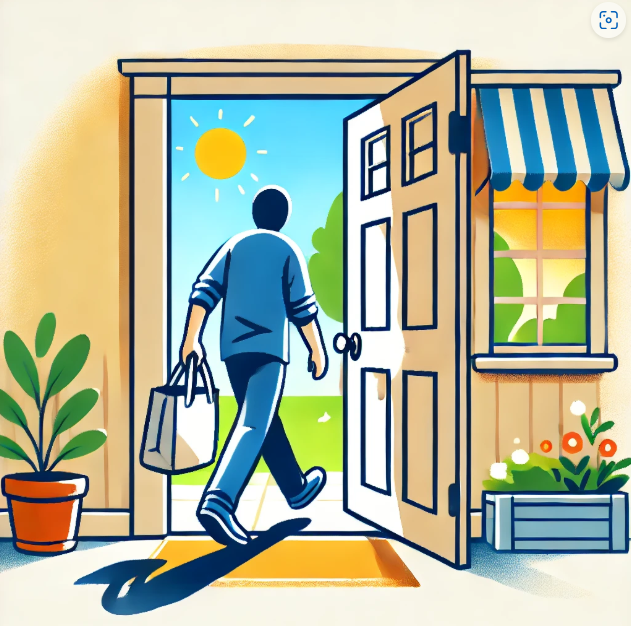 <p>To leave the house</p>