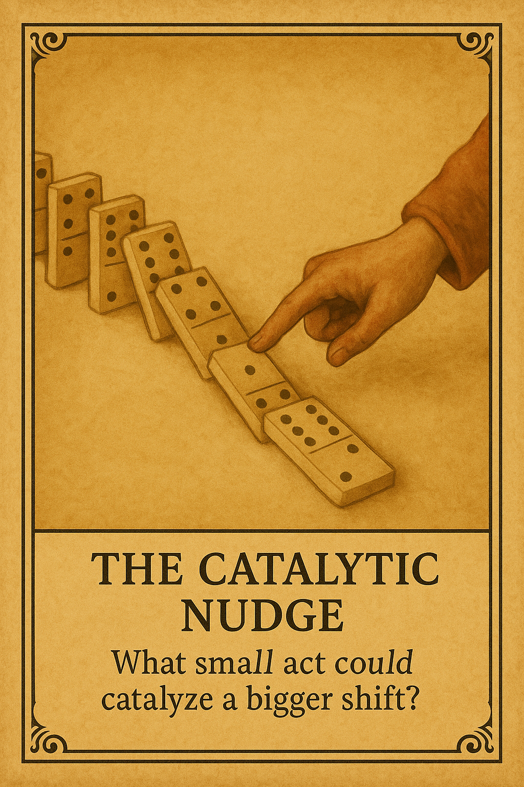 <p>What small act can catalyze a bigger shift?</p>