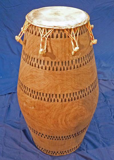 <p>barrel drum played in ewe drumming ensembles used in supportive roles, sometimes acting as lead</p>