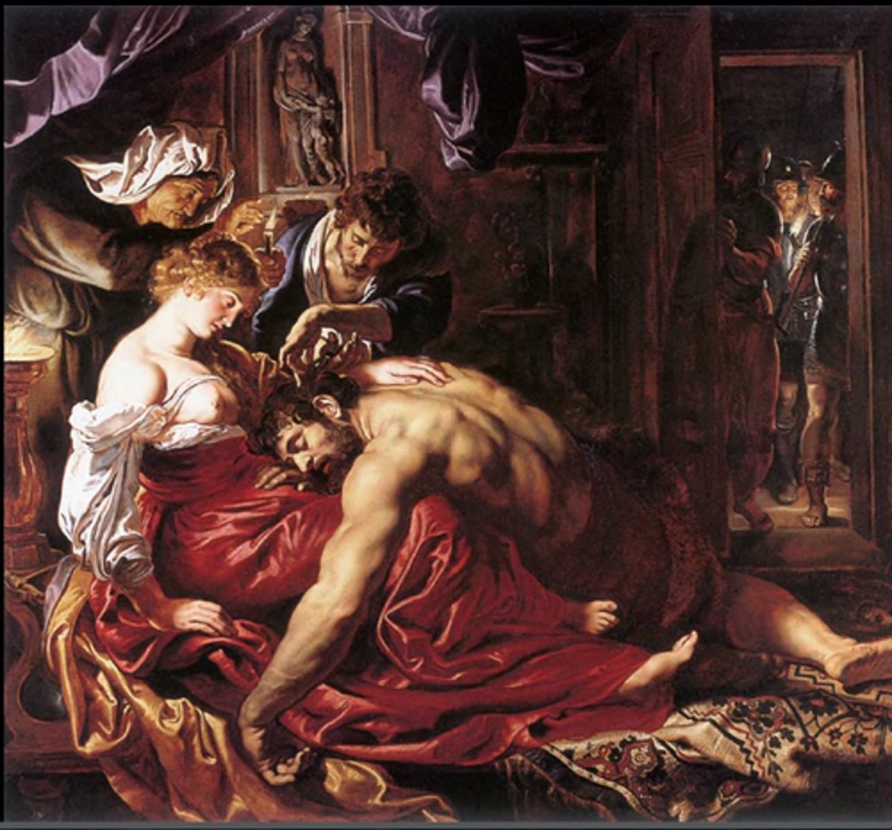 <p>Samson and Delilah by</p>