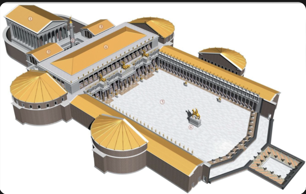 built by apollodorus of Damascus, dedicated I 112