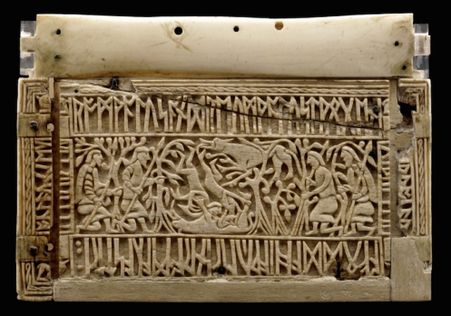 The Franks Casket, side (1) panel, 8th century, Anglo-Saxon, whale bone