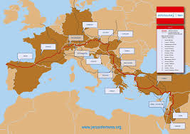 <p>Pilgrimage churches were designed along the pilgrimage route</p>