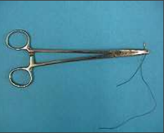 <p>needle holders are used to hold needles when suturing. They may also be placed in the sewing category.</p>