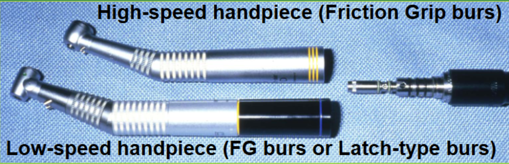 <p>friction grip (high speed) and latch-type (slow speed)</p>