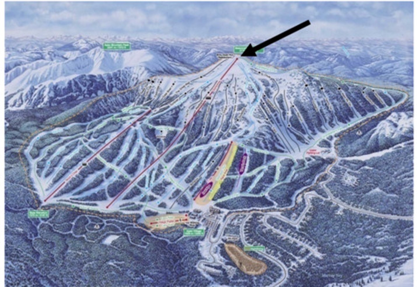 <p>the highest point of something</p>