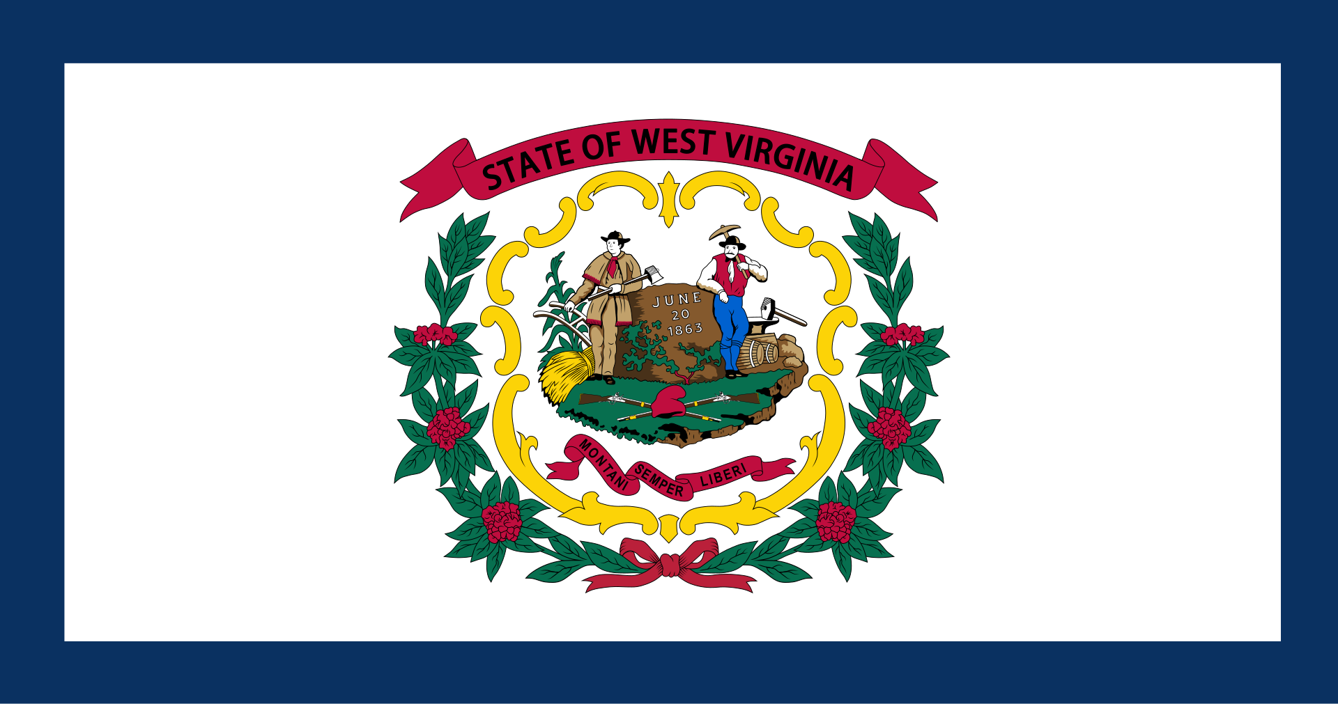 <p>White background with blue outline. Emblem.</p>
