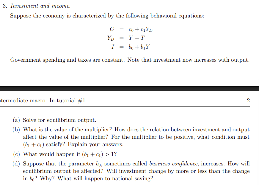 <p>Tutorial 1. Q3.b), Q3.c), Q3.d). For c, what does it mean when (b1+c1)&gt;1?</p>