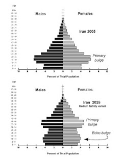 <p>Population bulge</p>
