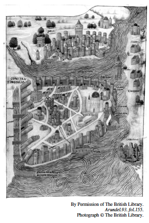 <p><span><mark data-color="blue" style="background-color: blue; color: inherit;"><span>The thirteenth-century map of Constantinople shown above indicates that the city</span></mark></span></p>