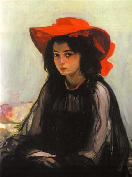 <p>О.Мурашко «Дівчина в червоному капелюсі», 1902-1903 рр.</p>