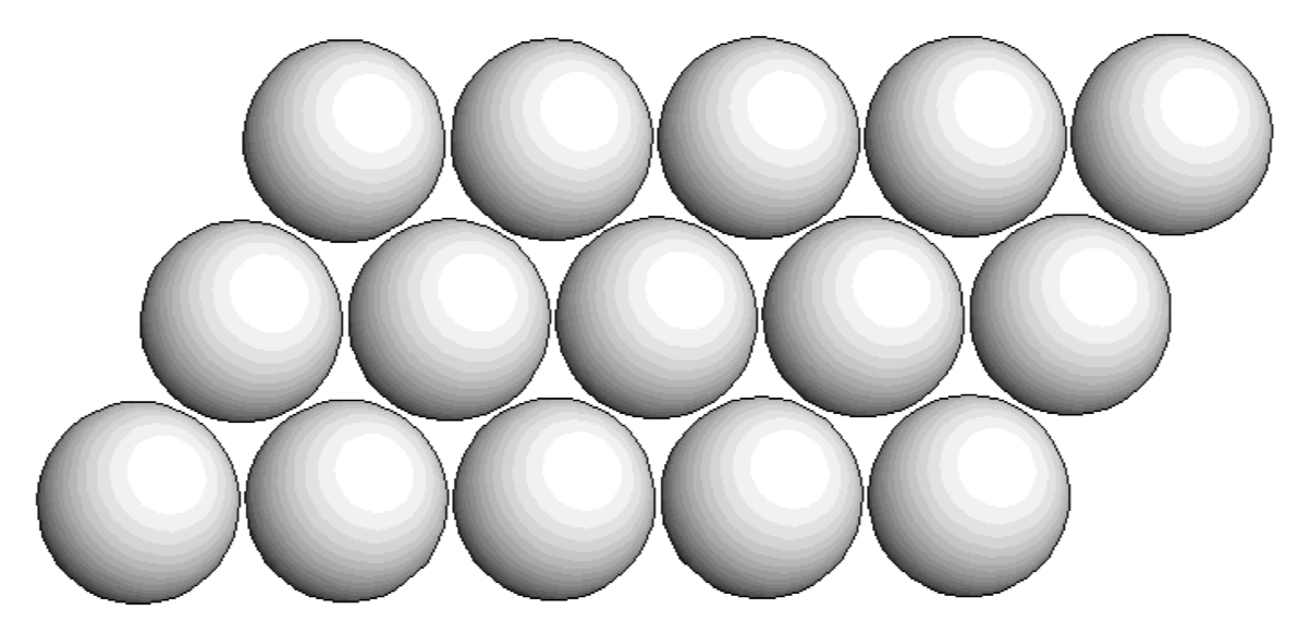 <p>A closest-packed layer.</p>