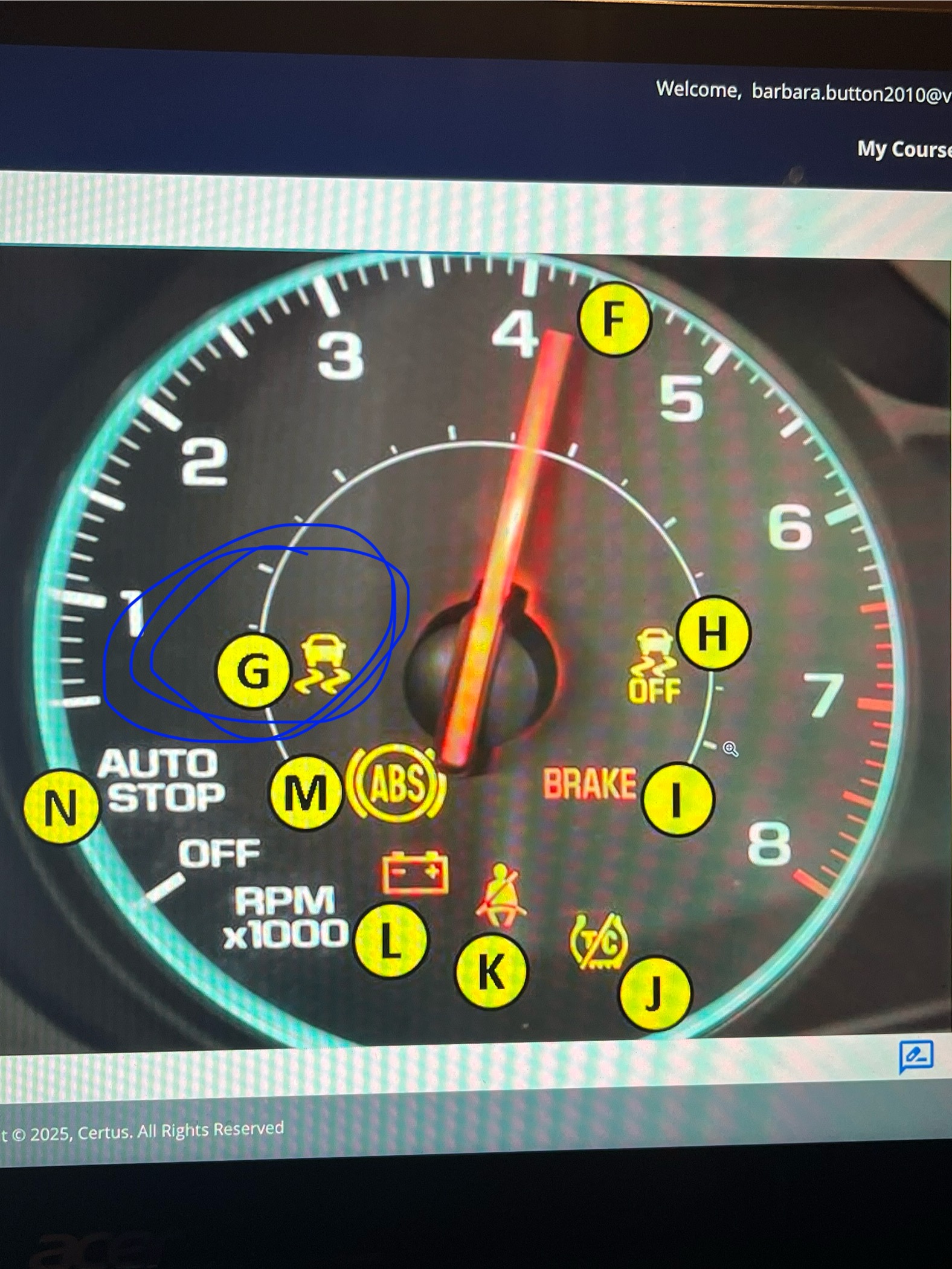 <ul><li><p>This is displayed when ESC is not working</p></li><li><p>In some vehicles, the driver can deactivate ESC system</p></li></ul>