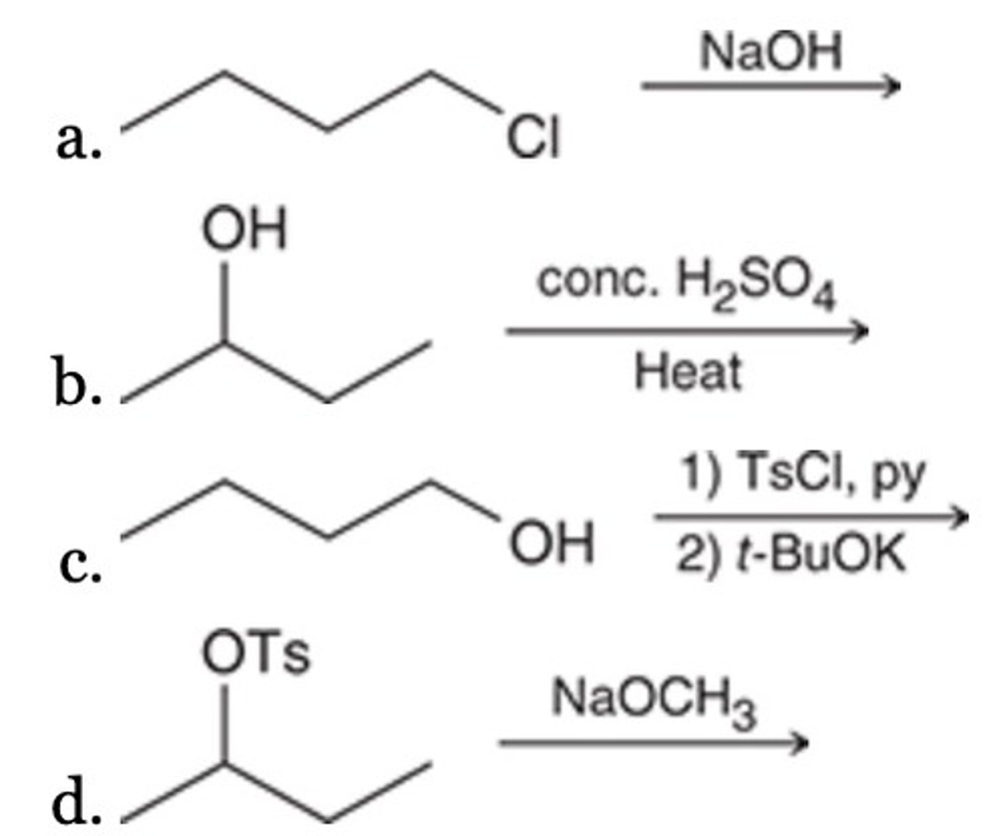 <p>Of the following, which is the most efficient synthesis of 1-butene (CH3CH2CH═CH2)?</p>