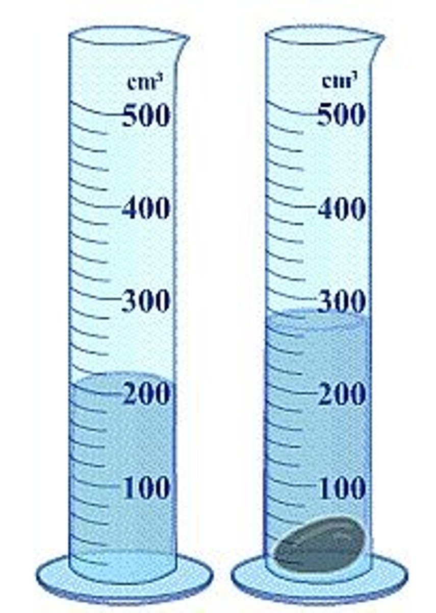 <p>graduated cylinder</p>