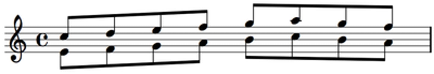 <p>were parts move in the same direction as one another</p>