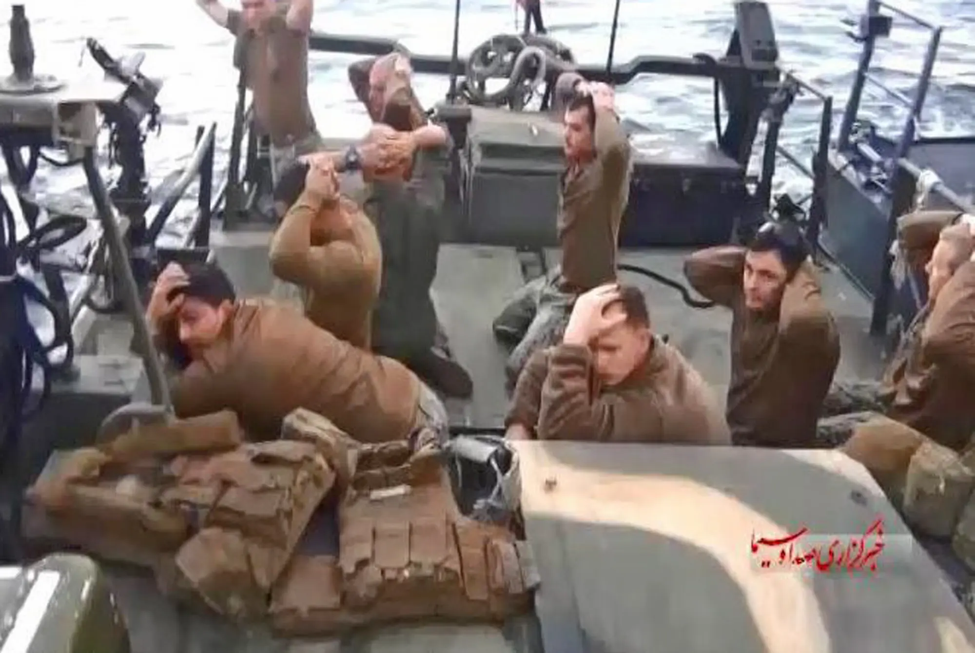 <p>IRGC seized a US Navy craft and detained the crew (9 men, 1 woman) for <strong>15 hours</strong>; strayed into Iranian waters and were held on <strong>Farsi Island</strong></p>