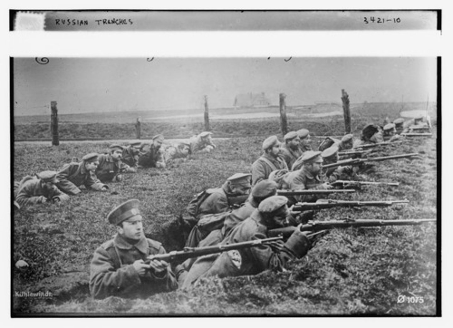 <p>Fighting with trenches, mines, and barbed wire. Horrible living conditions, great slaughter, no gains, stalemate, used in WWI.</p>