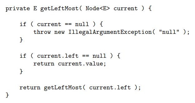 <p>→ recursively finds the left-most node</p>