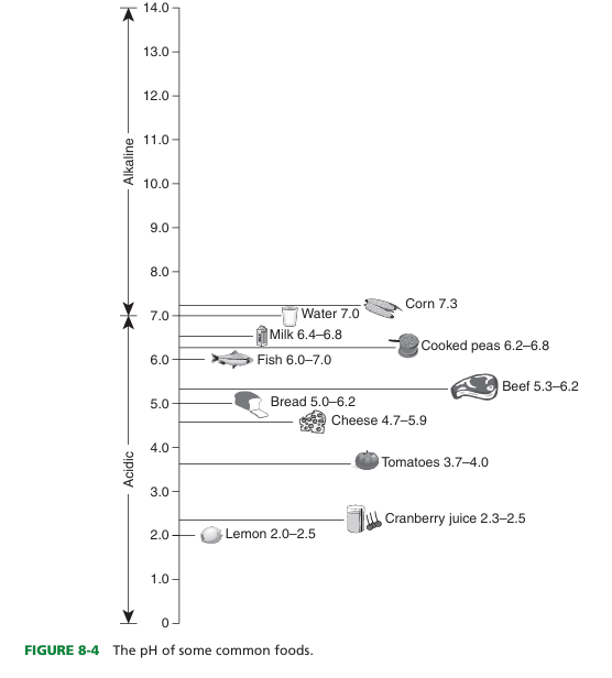 <p>near neutral (slightly acidic, neutral, and slightly alkaline food materials)</p>