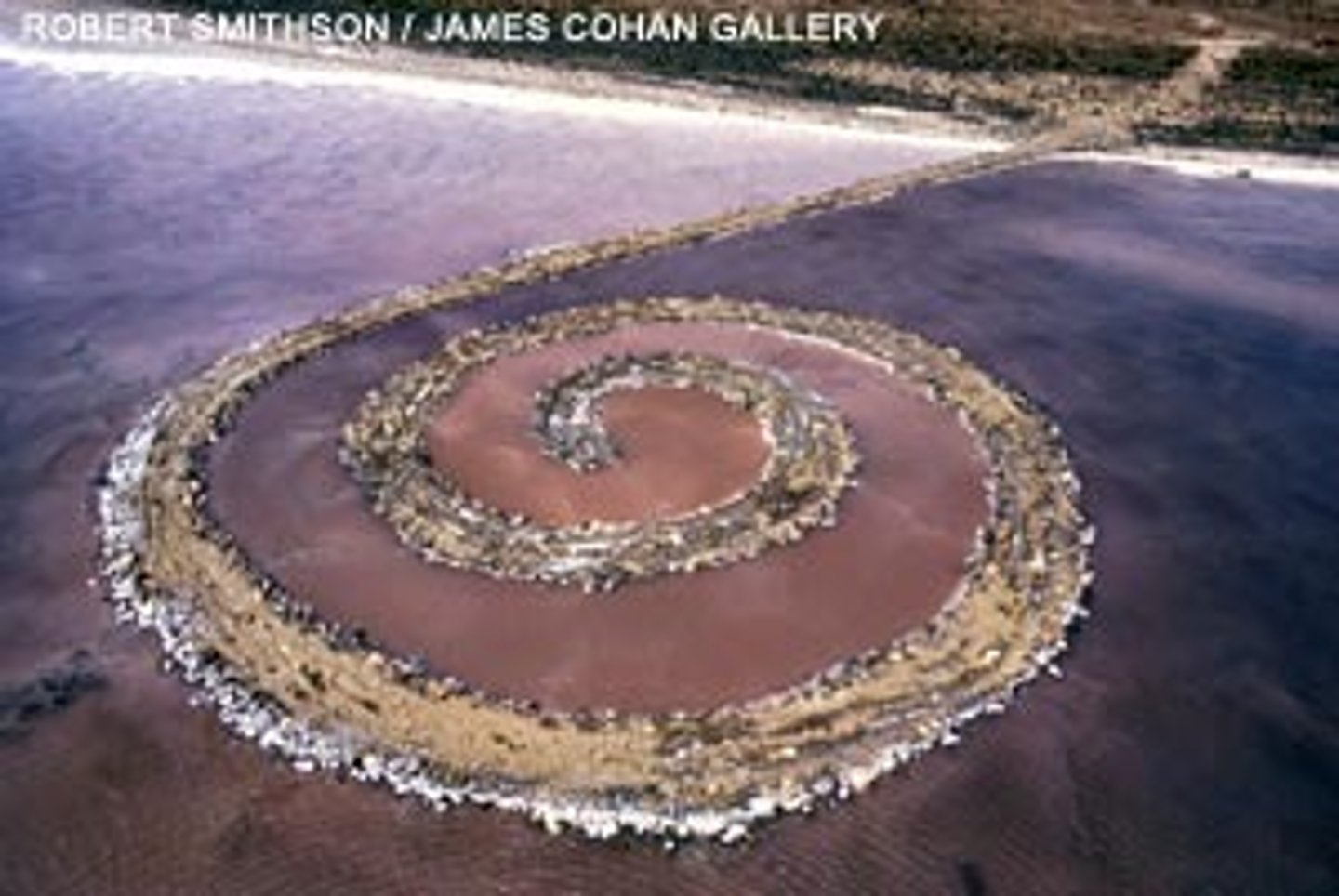 <p>Artist: Robert SmithsonPeriod: Earthwork<br>Dates: 1970 C.E.<br>Culture: Great Salt Lake, Utah, U.S.<br>Material: Earthwork: mud, precipitated salt crystals, rocks and water coil.</p>