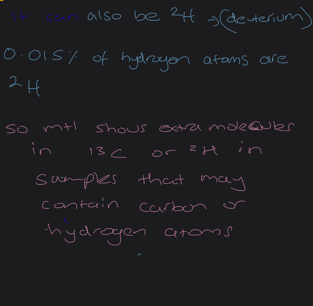 <p>Explain what a small peak can be( m+1)</p>