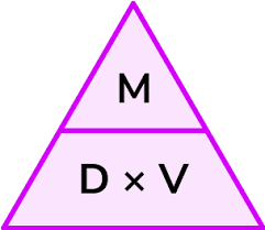 <p>density/<span>ρ (kg/m³) = mass/m (kg) / volume/v (m³)</span></p>