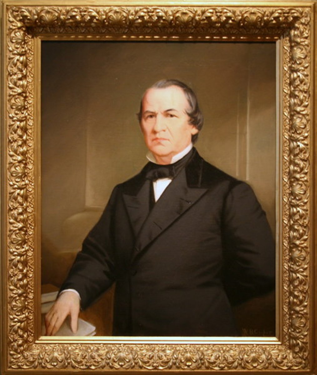 <p>17th President of the United States; he was elected Vice President and succeeded Lincoln when Lincoln was assassinated</p>