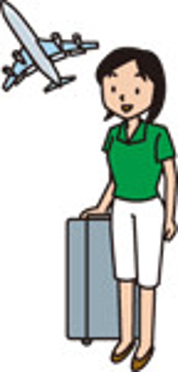 <p>to go on a trip</p>