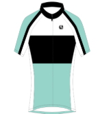 <p>multicolor teal, black, white</p>